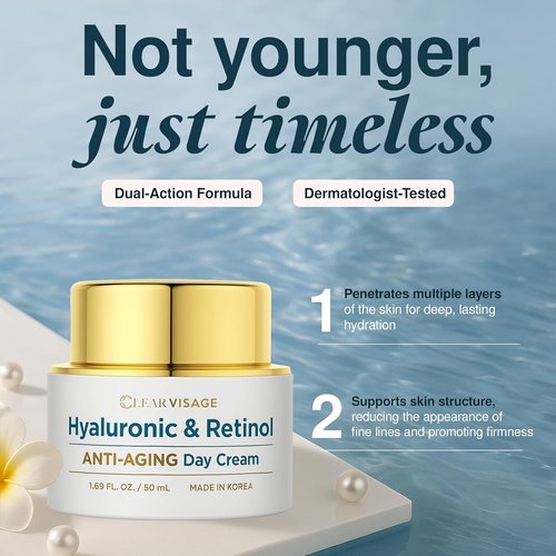 **Regine Switzerland Hyaluronic Acid & Retinol Face Moisturizer - Anti-Aging, Hydrating Formula - 1.69 Fl. Oz.**