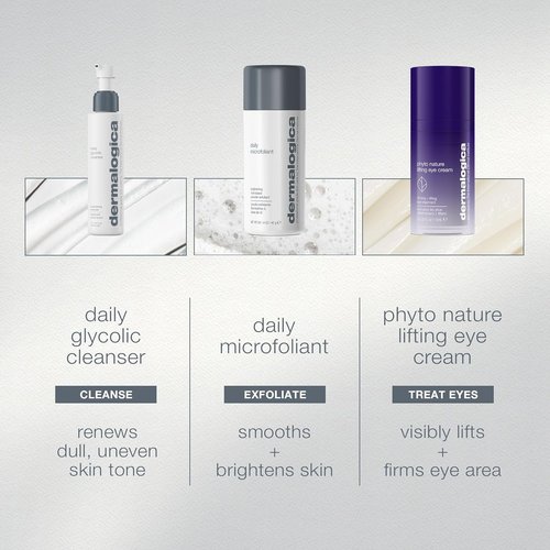 Dermalogica Expert Level Skin Care Routine Set - 6 Products, Headband, Gua Sha & Fan Brush