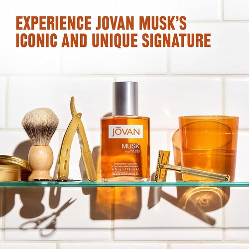 Jovan Musk for Men Aftershave - Long-Lasting Fragrance with Carnation, Lavender & Amber | 8 fl oz