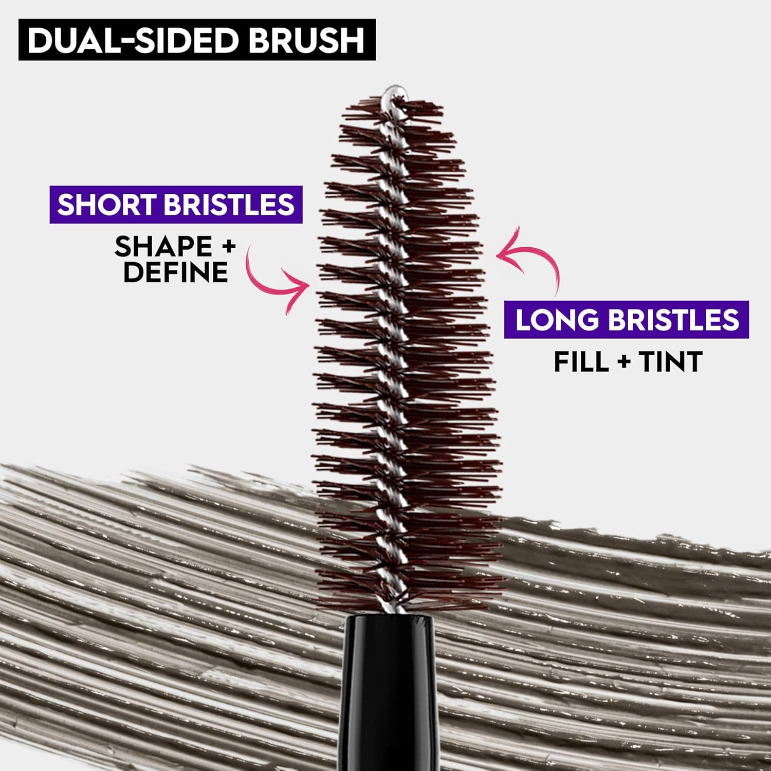 Urban Decay Big Bush Volumizing Tinted Eyebrow Gel - Waterproof, Smudge-Resistant, 24 HR Hold, Vegan - 0.19 fl oz