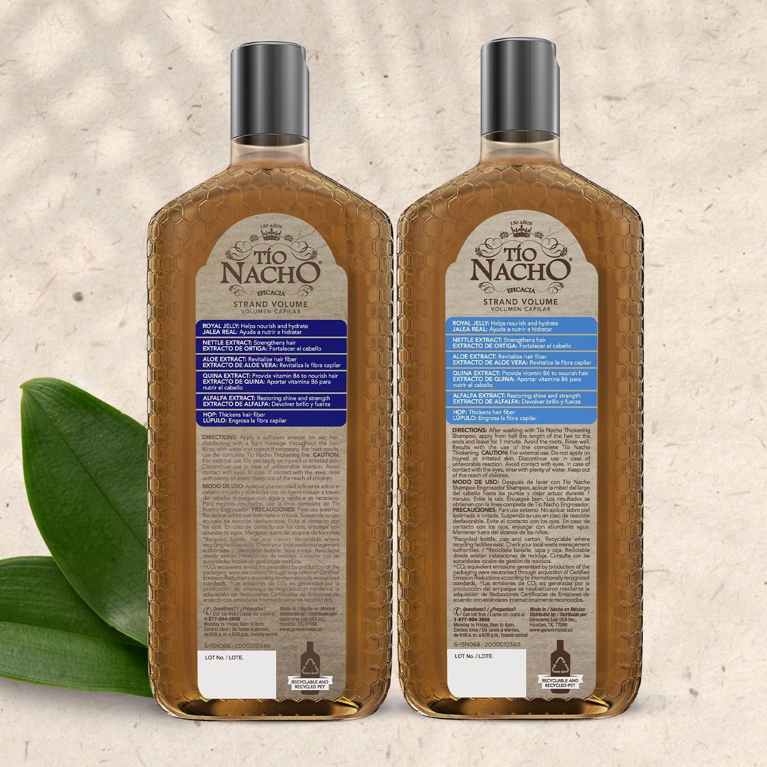 Tio Nacho Thickening Shampoo & Conditioner Set - Volumizing Hair Loss Solution for Men & Women | Paraben Free, 14 fl oz Each