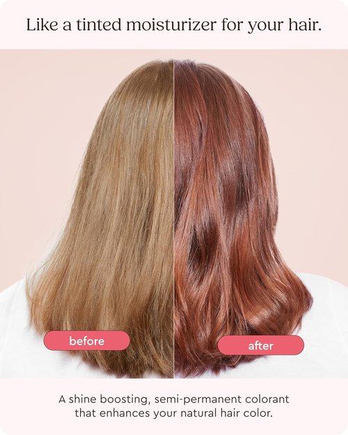 Glaze Color Conditioning Gloss - Tinted Moisturizer for Brown & Red Hair | Boosts Color & Shine, Repairs Damage - Auburn Spice, 6.4 oz