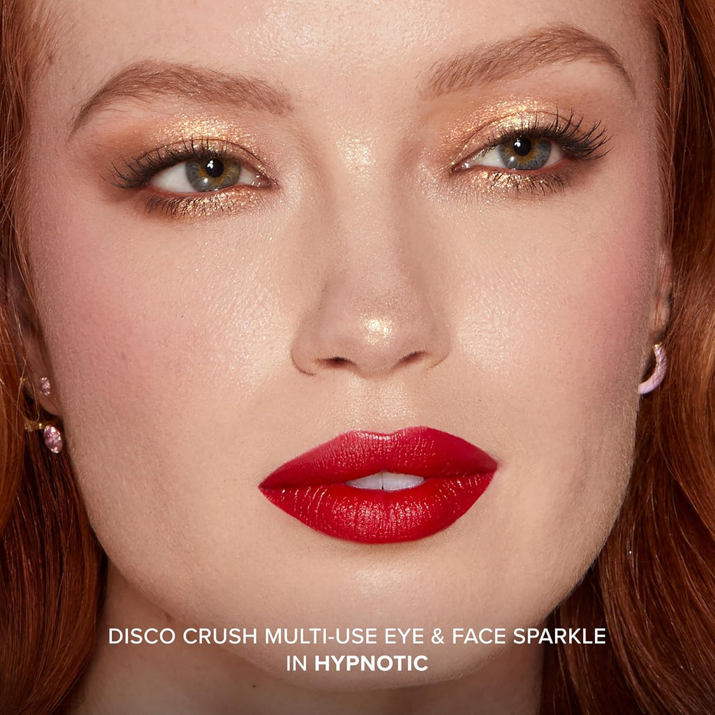 Too Faced Disco Crush Glitter | High Shine Multi-Use Eye & Face Sparkle, Creamy Iridescent, 0.05 Ounce