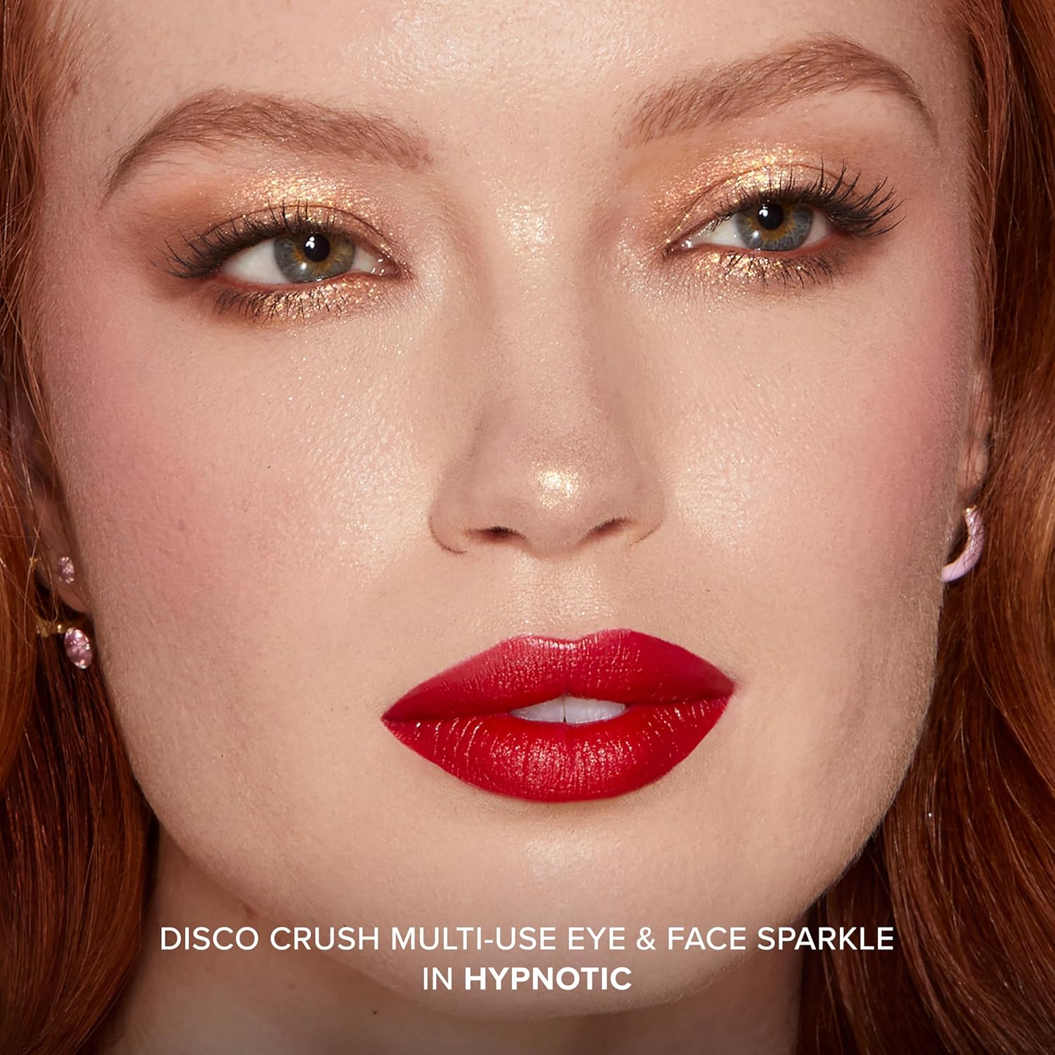 Too Faced Disco Crush Glitter | High Shine Multi-Use Eye & Face Sparkle, Creamy Iridescent, 0.05 Ounce
