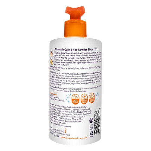 Fairy Tales Chlorine Removal Body Wash - Gentle After Swim Cleanser for All Ages | 16oz Pump