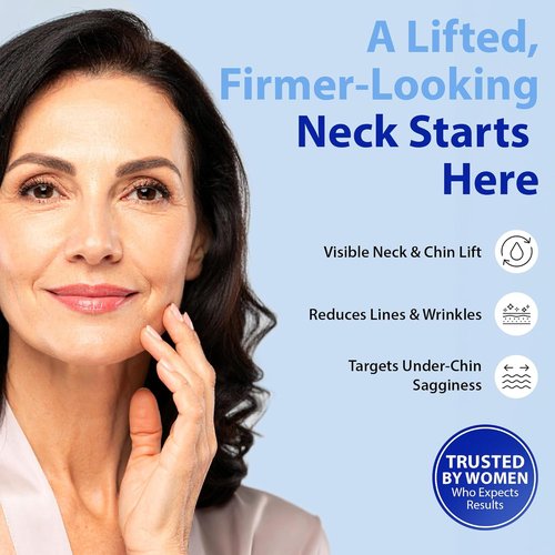 Dr. Denese Neck Firming Serum - Vitamin C & Peptide Roll-On 2 oz for Smooth, Radiant Skin | Enhances Elasticity & Hydration