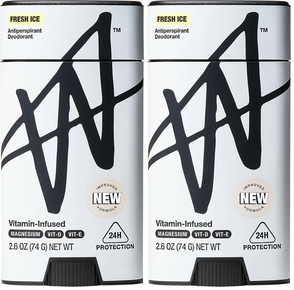 W By Jake Paul Antiperspirant Deodorant - 24-Hour Sweat Protection & Odor Blocking, Fresh Ice Scent, 2.6 oz (Pack of 2)