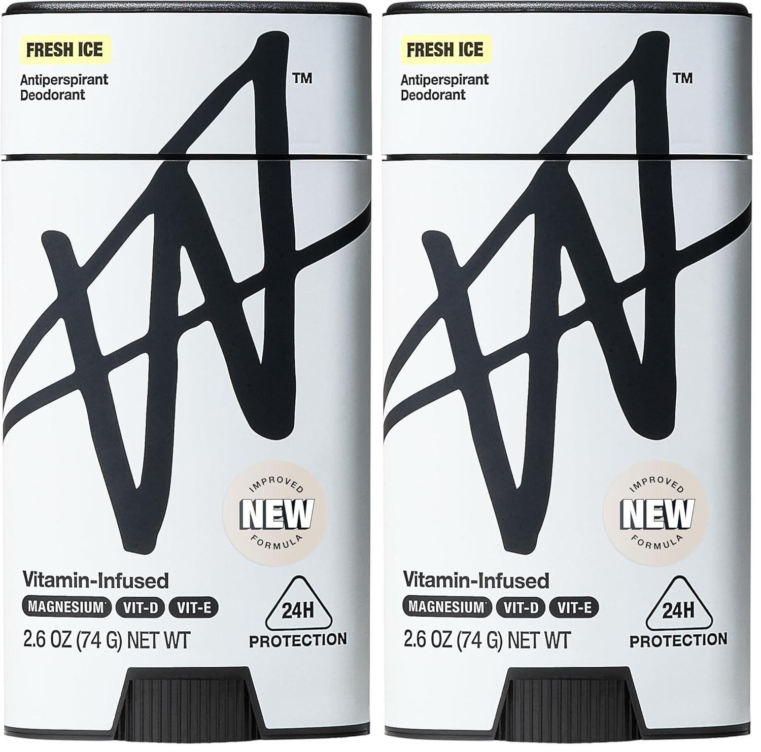 W By Jake Paul Antiperspirant Deodorant - 24-Hour Sweat Protection & Odor Blocking, Fresh Ice Scent, 2.6 oz (Pack of 2)