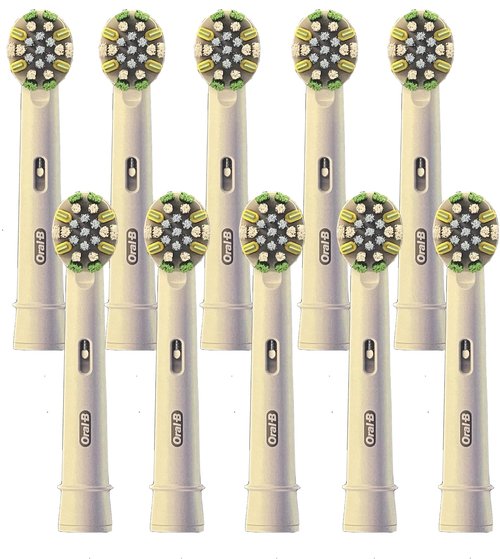 Floss Action Replacement Heads - Electric Toothbrush Heads 10-Count - Compatible with Oral B
