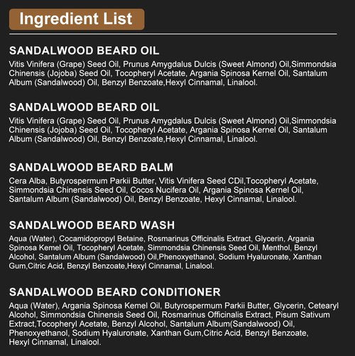 Christmas Gifts for Men,XIKEZAN Beard Care & Trimming Kit with Sandalwood Beard Oil, Wash, Conditioner, Balm,Brush,Unique Valentines Thanksgiving Birthday Gifts for Husband Dad,Mens Stocking Stuffers