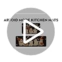 Halloween Ghost Bat Kitchen Mats Set of 2 - Black 17x29 & 17x47 Inches