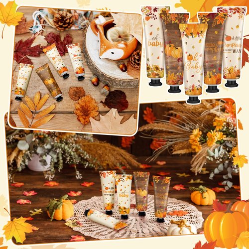 Dansib 40 Pcs Thanksgiving Baby Shower Hand Cream Bulk Hand Cream Gifts a Little Pumpkin Baby Shower Party Favors for Guests Travel Size Lotion Autumn Thanksgiving Wedding Birthday Party Supplies