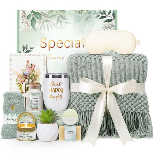 Self Care Gifts Spa Gifts for Women, Birthday Gifts Get Well Soon Gifts for Women Care Package, Sympathy Gift Baskets, Thinking of You Valentine's Day Gifts for Her Wife Girlfriend Mom Sister Friend