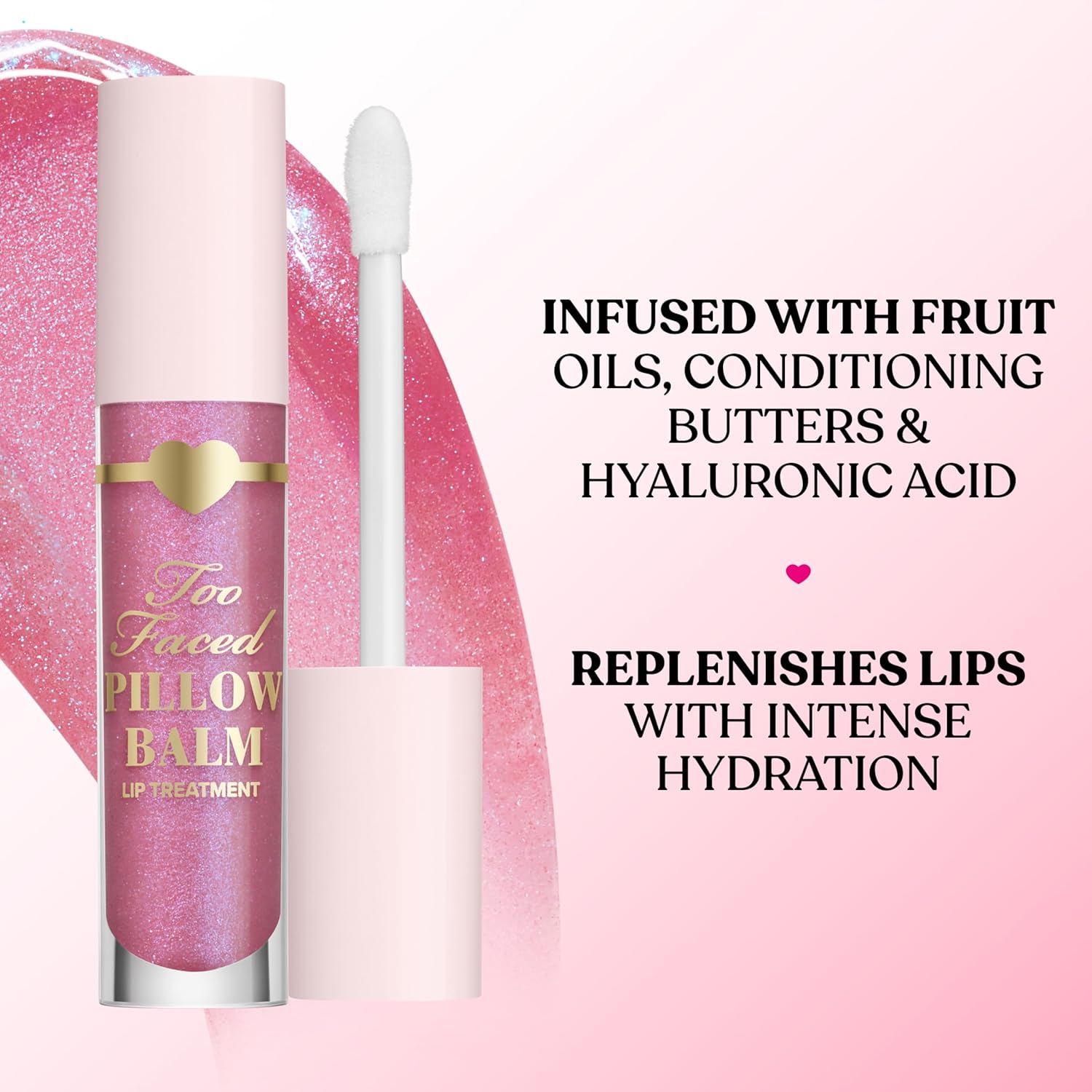 Too Faced Pillow Balm Dream Duo - Hyaluronic Acid Moisturizing Lip Treatment Gift Set