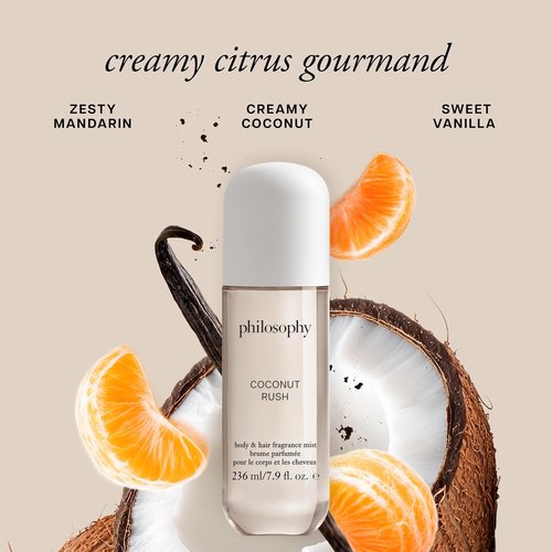 Philosophy Hair And Body Mists - Long-Lasting Fragrance With Skin-Loving Ingredients | Hydrates & Refreshes 24 Hours - Vanilla, Pistachio & Coconut Scents