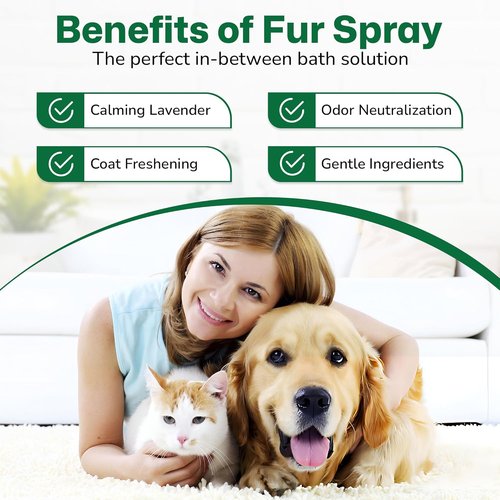 Lavender Dog Perfume Spray - Long-Lasting Cologne & Deodorizer for Dogs & Cats | Gentle Grooming Freshener - 8.45 oz