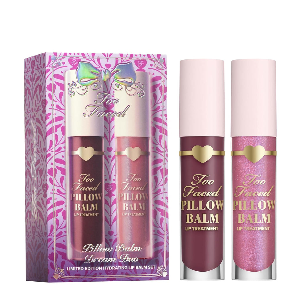 Too Faced Pillow Balm Dream Duo - Hyaluronic Acid Moisturizing Lip Treatment Gift Set