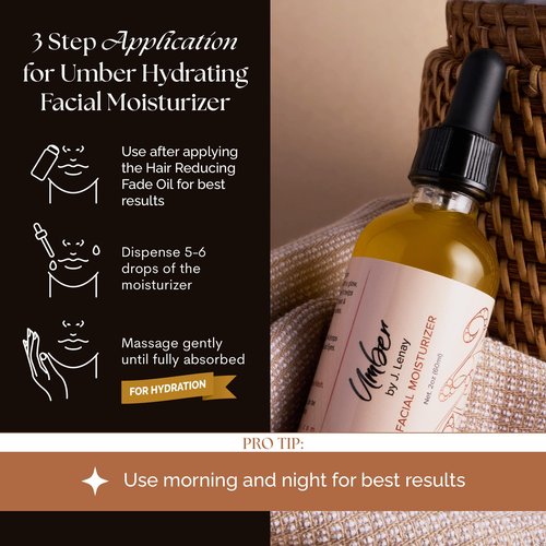 Umber By J. Lenay Facial Moisturizer Serum for Face - Hydrating & Anti-Aging Skin Care Serum - Helps Balance Sebum Production for Healthy Skin - For Dry & Sensitive Skins
