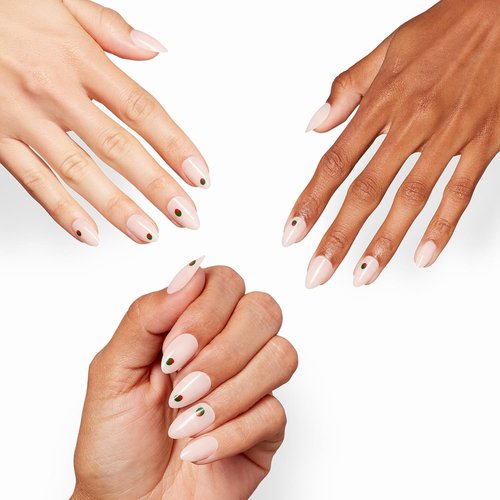 OPI Sticking Point - Instant No Glue Press On Nails | 30 Count with Adhesive Tabs | Short Round, Almond & Squoval Shapes
