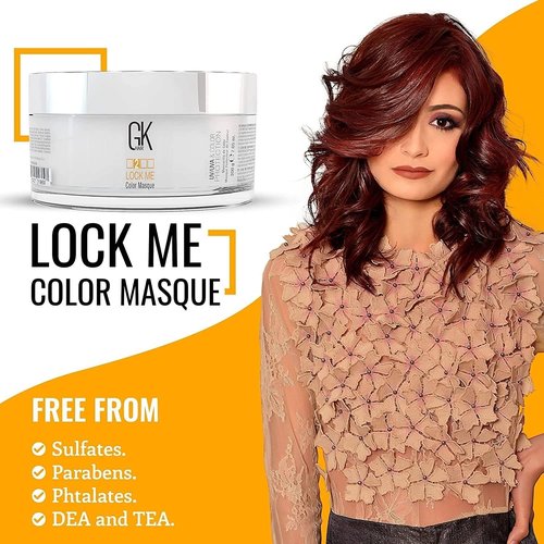 GK HAIR Hair Masque - Global Keratin Lock Me Deep Conditioner for Color Protection | 7.05 Fl Oz (200g)