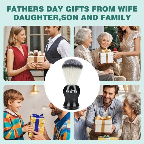 Shaving Brush Set for Men, Premium Shaving Kit for Men, Perfect for Wet Shave with Shaving Cream & Soap, Suitable for Razor, Trimmer, Clippers, Ideal Gift for Birthday and More