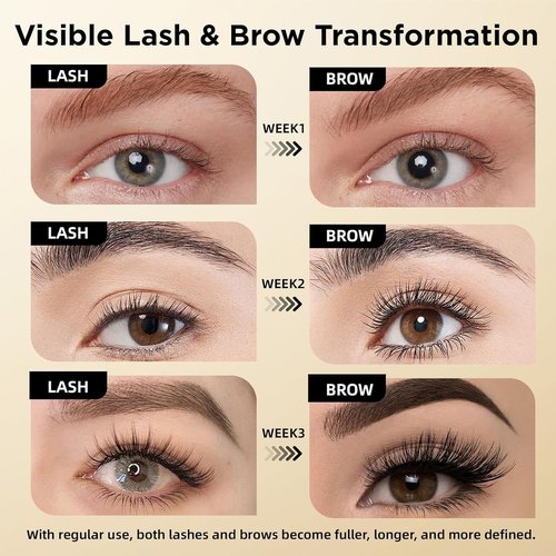 ASAMO Eyelash & Eyebrow Growth Serum - 2-in-1 Enhancer for Thicker, Fuller Lashes - Vegan, Cruelty-Free, 3ml