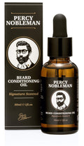 Percy Nobleman Beard Oil 99% Naturally Derived Signature Scented Blend. Beard Conditioning Oil With a Special Mixture of Quality Ingredients that Softens and Conditions your Facial Hair - 1 Fl Oz