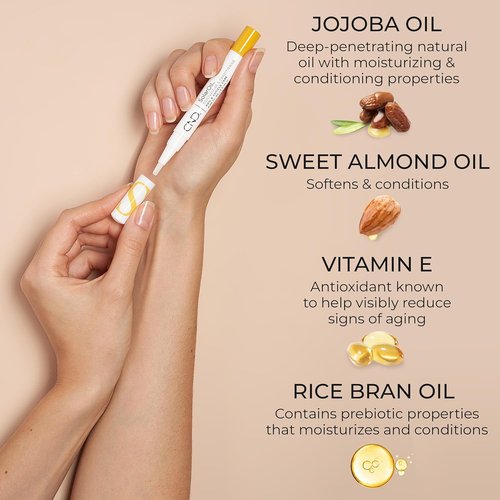CND SolarOil Cuticle Oil Pen - Keratin Nail Treatment for Healthy Nails | Travel-Sized Convenience