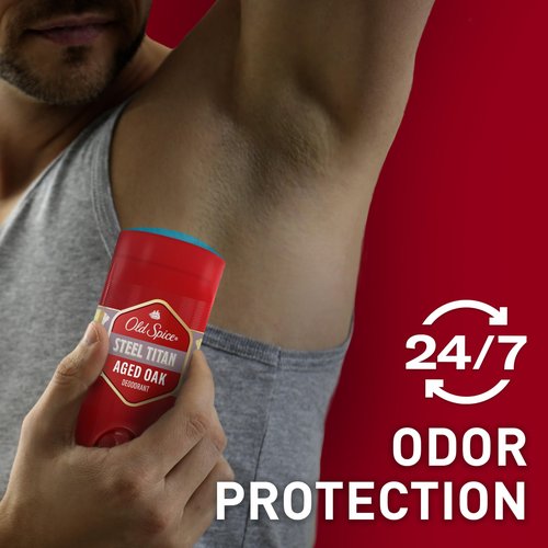 Old Spice Aluminum Free Deodorant for Men, 24/7 Odor Protection, 24/7 Freshness & Lasting Scent, Titan with Aged Oak Scent, 3.0 oz (Pack of 3)