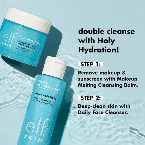 e.l.f. SKIN Daily Cleanser - Hydrating Face Cleanser with Hyaluronic Acid | Vegan & Cruelty-Free