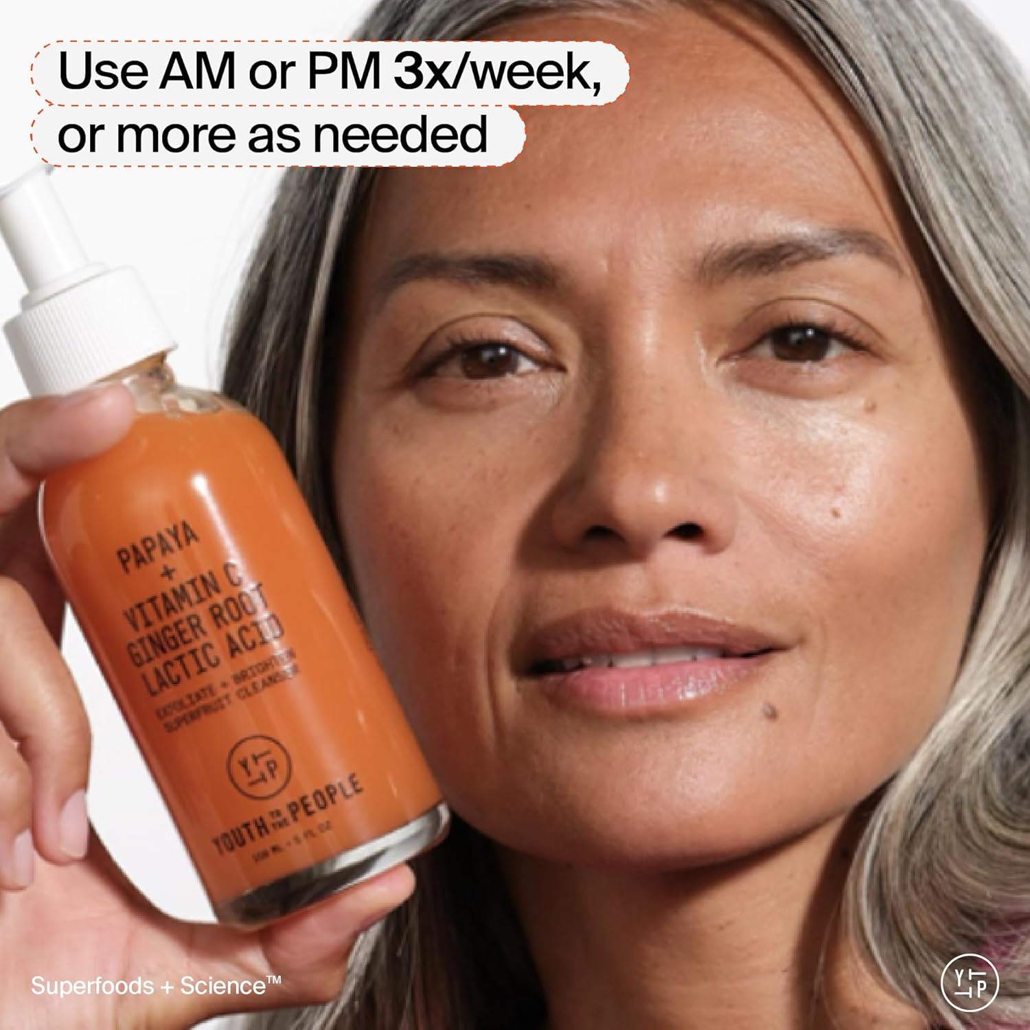 Youth To The People Superfruit Facial Cleanser - Gentle Exfoliating Face Wash with Papaya & Vitamin C for Radiant Skin | AHA + BHA Formula, Sulfate-Free