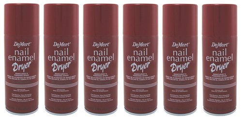 Demert Nail Enamel Dryer Spray 7.5 Ounce (Pack of 6)