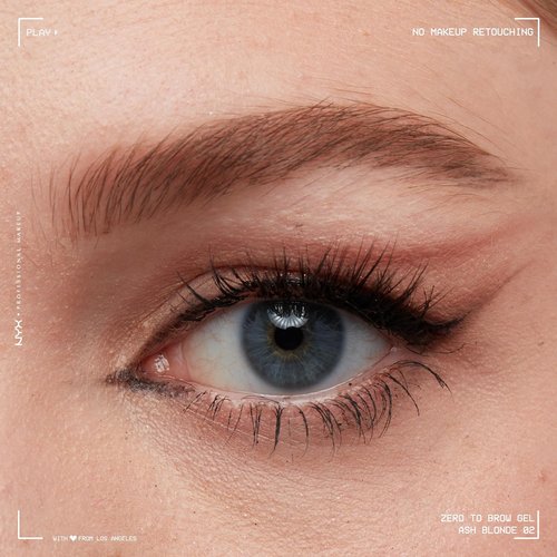 NYX PROFESSIONAL MAKEUP Zero To Brow - Longwear Eyebrow Gel in Ash Blonde for Perfectly Defined Brows