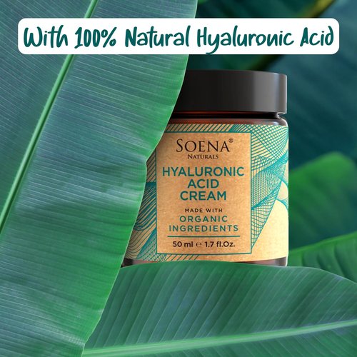 Soena Hyaluronic Acid Cream + Q10 - Quadruple Anti-Wrinkle Complex - Anti-Aging - Day & Night Cream - Highly Dosed Moisturizing Cream - For Face & Decollete