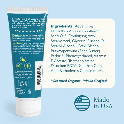 GILDEN TREE Foot Callus Remover Kit - 40% Urea Cream & Handmade Terra-Cotta Pumice Stone for Feet - Callus Remover for Feet with Shea Butter & Aloe Vera - Cracked Heel Treatment & Moisturizer