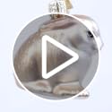 Glass Cottontail Bunny Ornament for Christmas Tree Handcrafted Holiday Decoration