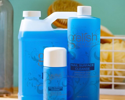 Gelish Nail Surface Cleanse - Gel Top Coat Cleaner for High-Shine Finish & Smooth Results (4 Fl Oz)