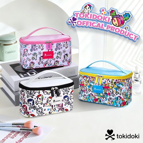Tokidoki Official Licensed Travel Makeup Bags Toiletry Bags for Women Cosmetic Organizer Bag Large Capacity Travel Makeup Case Organizer