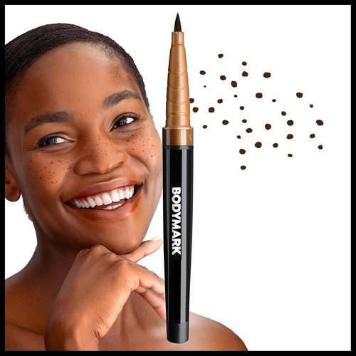 BIC BodyMark Freckle Pen - Soft Brush Tip for Natural Look | Dark Brown, Cosmetic Quality