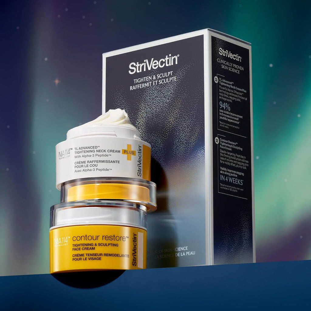 StriVectin TL Advanced Tighten and Sculpt Kit - Brighten & Lift Skin Tone with Peptides & Hyaluronic Acid