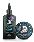 Bossman Jelly Beard Oil for Men & Beard Balm for Men Combo - Softens, Tames Moisturizes & Conditions - Magic Scent - Natural Ingredients & Made in USA