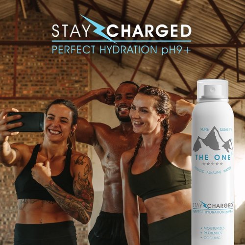 THE ONE Ionized Alkaline Water - Pure Hydration Mist | Refreshing Alkaline pH for Face & Body