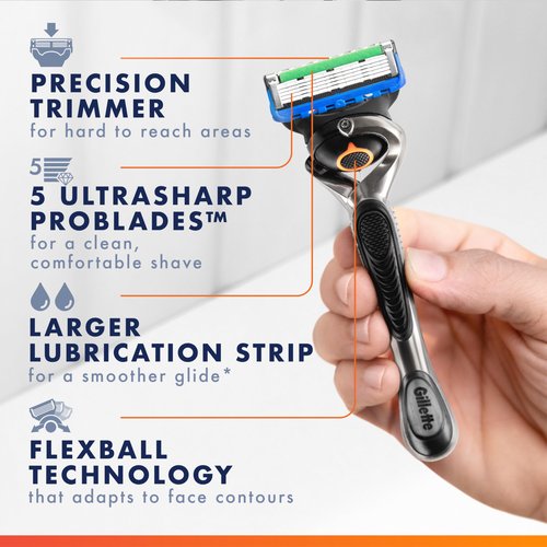 Gillette Fusion5 ProGlide Razor Refills for Men 10 Count + Fusion5 ProGlide Shield Refills 4 Count, 14 Total Blade Refills
