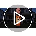 6FT Halloween Inflatable Pumpkin Skeleton with LED Lights - Yard Decor, Spooky Halloween Party