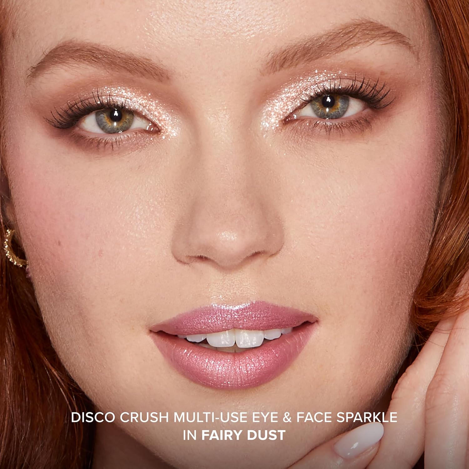 Too Faced Disco Crush Glitter - High Shine Multi-Use Eye & Face Sparkle | Creamy Iridescent Multichrome, 0.05 Ounce