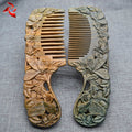 Xuanli® 2 pcs Natural SandalWood Comb Hair Care Anti Static Wooden Hair Massage Natural Brush Beard Comb mothers day gifts (M013)