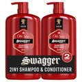 Old Spice 2-in-1 Shampoo & Conditioner - Swagger Cedarwood Lime Scent | Healthier, Fuller Hair, 29.2 Fl Oz Twin Pack