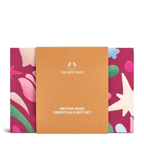 The Body Shop | British Rose Essentials Gift Set - 3-Piece Vegan Set with Body Yogurt, Hand Cream & Shower Gel