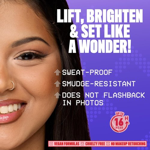NYX PROFESSIONAL MAKEUP Wonder Snatch Setting Powder - Lifting Loose Powder for 16HR Wear | Brightening Peach