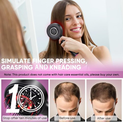 Skiennix 3-in-1 Scalp Massager | Hair Growth Oil Applicator & IPX7 Waterproof Electric Brush